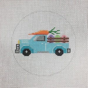 Hand Painted Vintage Easter Truck Canvas by MyPinkSugarLife