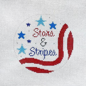 Hand Painted Stars & Stripes Canvas by MyPinkSugarLife
