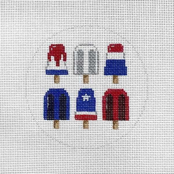 Hand Painted USA Ice Cream Novelty Canvas by MyPinkSugarLife