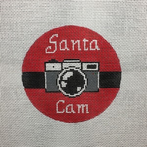 Hand Painted Santa Cam Canvas by MyPinkSugarLife