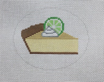 Hand Painted Key Lime Pie Canvas by MyPinkSugarLife