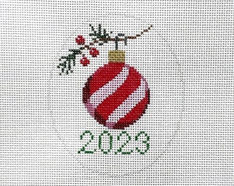 Adorno de punto de aguja pintado a mano sobre lienzo, 2023, por MyPinkSugarLife