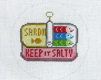 Hand Painted Keep It Salty Sardine Can Canvas by MyPinkSugarLife