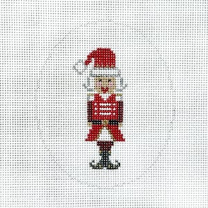 Hand Painted Mrs. Claus Mini Nutcracker Needlepoint Canvas by MyPinkSugarLife