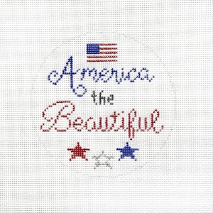 Lienzo pintado a mano "America the Beautiful" por MyPinkSugarLife