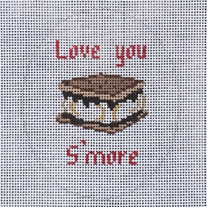 Hand Painted S'more Needlepoint Canvas by MyPinkSugarLife