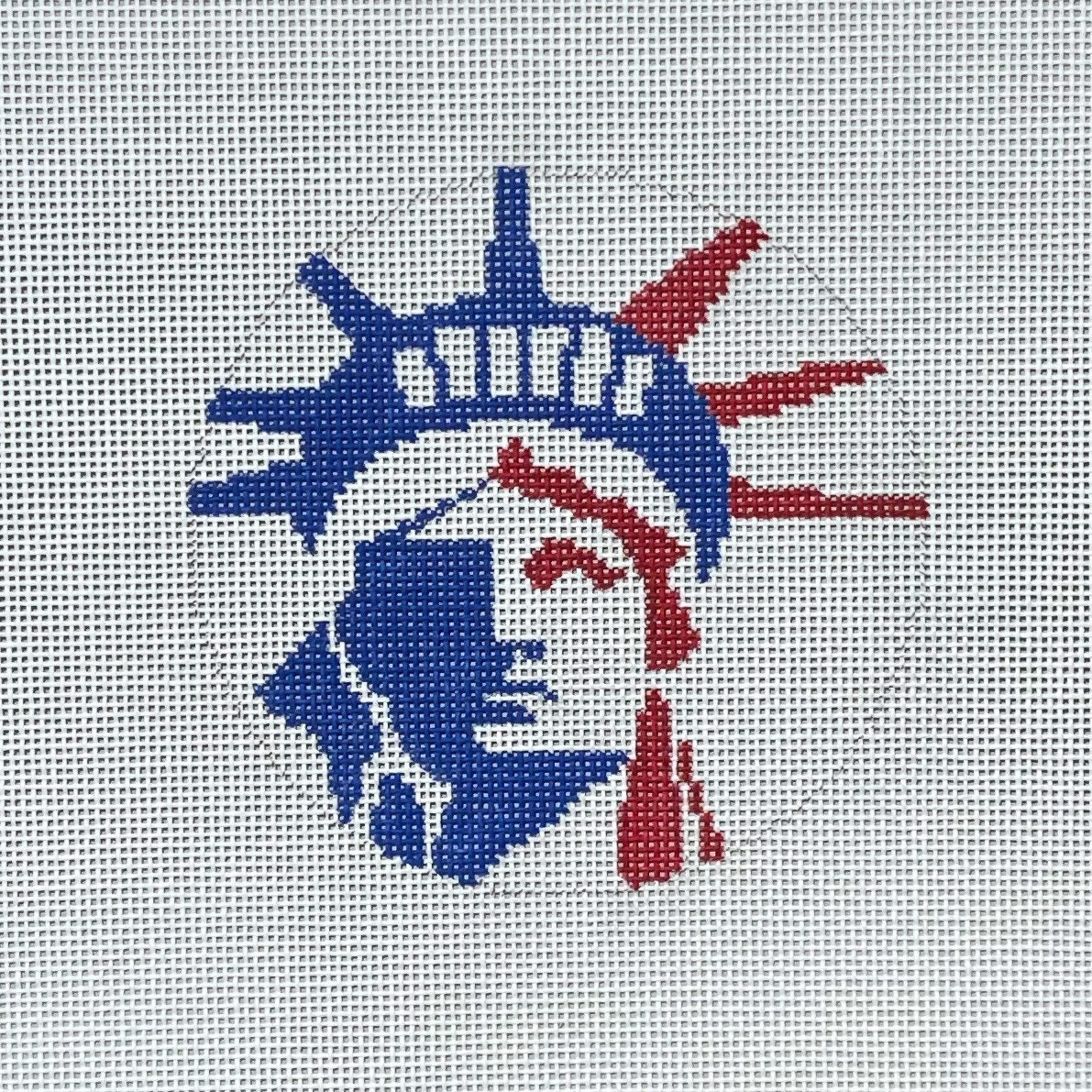 Hand Painted Statue of Liberty Canvas by MyPinkSugarLife