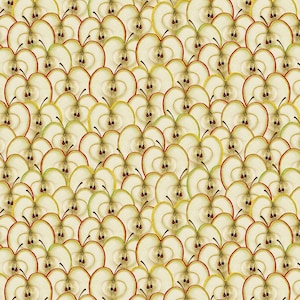 Benartex Cider House Apple Slices Quilting Cotton Fabric- Multi