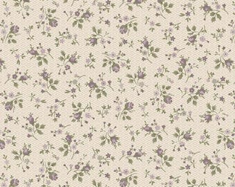 Tessuto di cotone per trapuntatura Marcus Fabrics Flower Garden Ditsy - Crema - Venduto tagliato su misura!