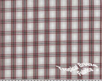 Redwood Plaid Yarn Dyed Poly Cotton Fabric