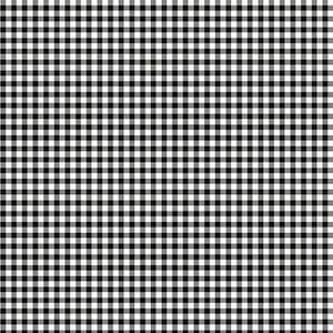 Timeless Treasures Orchard Valley Gingham Karo Quilten Baumwollstoff - Schwarz