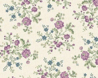 Marcus Fabrics Vivienne Petite Bouquet Quilting Cotton Fabric- Cream