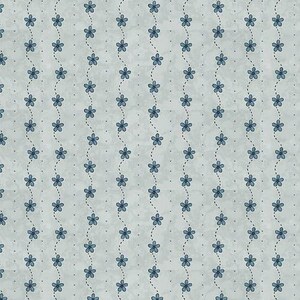 Henry Glass Butterflies and Bloom Flower Stripe Quilting Cotton Fabric- Light Blue