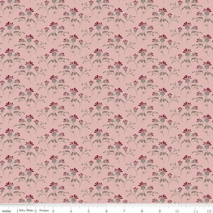 Riley Blake Heartfelt Flower Buds Rose Quilting Cotton Fabric - Rose