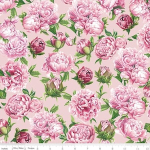 Riley Blake roze pioenrozen quiltkatoen roze