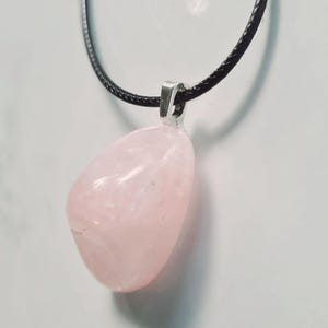Pink Quartz pendant necklace