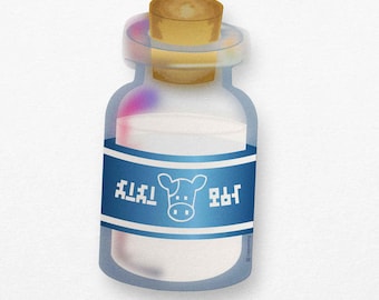 Lon Lon Ranch Milk Sticker | Zelda Inspired Transparent Vinyl Decal