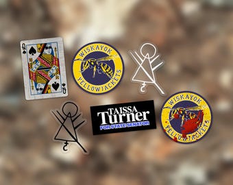 Yellowjackets Sticker Pack | Wiskayok Emblem 90s Wilderness | Waterproof Vinyl Decals