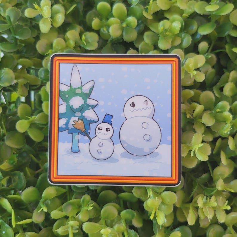 Mario 64 8 klistermärkespaket | Bowser, Goomba, Bob-omb och retrokonstscener | Estetiska spelklistermärken, presenter till Nintendo-fans | 64-målningar Single Snowman