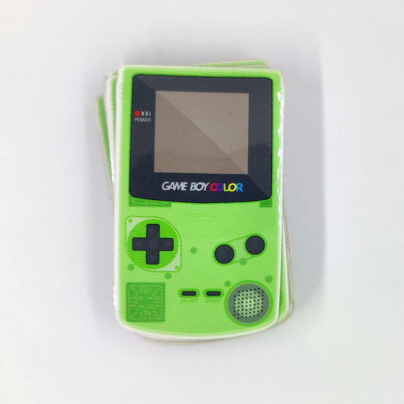 Game Boy Color Translucent | Nintendo Green Retro Gaming | Waterproof ...
