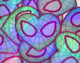 Spider-Gwen Holographic | Marvel Spider-Verse | Waterproof Vinyl Sticker