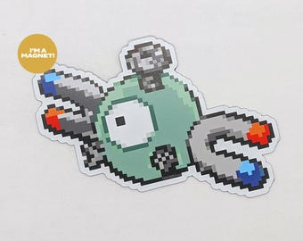 Imán de Pokémon Magnemite / Refrigerador Pixel Art / Regalo para fanáticos del anime
