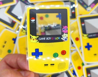 Pegatina de Pokémon para Game Boy / Juegos retro de Nintendo / Vinilo impermeable Pikachu