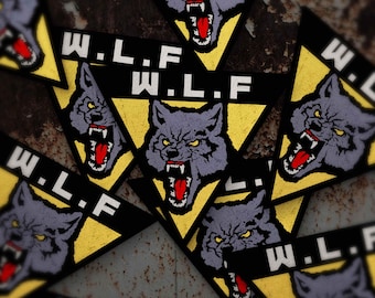 TLOU WLF Wolf Faction | Grunge Paramilitär | Vattentätt klistermärke