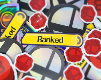 Smash Bros Melee Ranked Slippi | Nintendo GameCube | Waterproof Vinyl Sticker