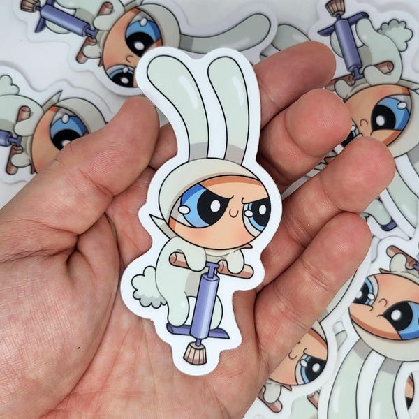 Powerpuff Girls Bubbles | Harmony Bunny | Cartoon Sticker