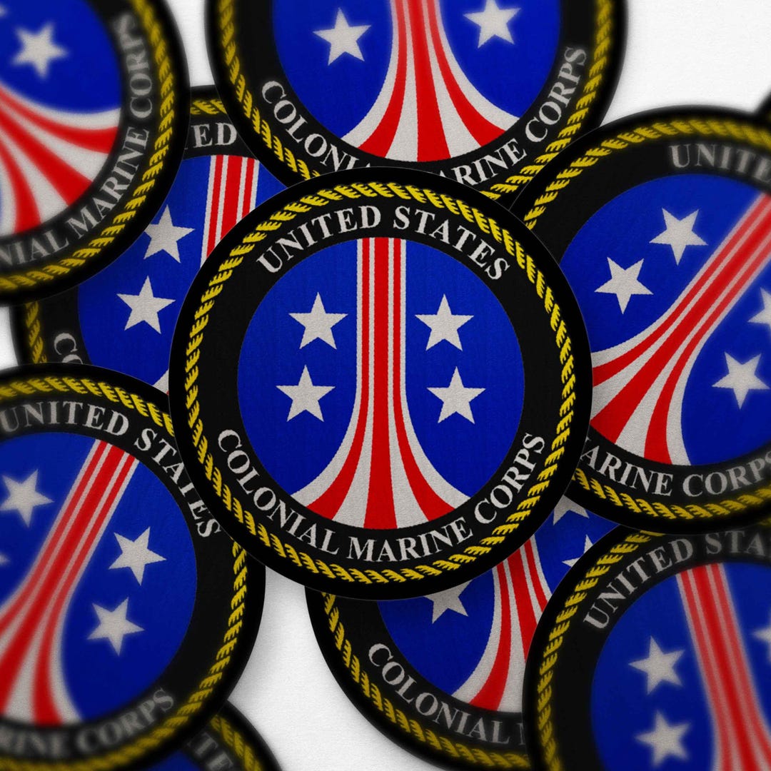 Colony Sticker United States Colonial Marine Corps (uscm) Patch Style Sticker - Alien ...