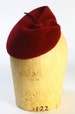 Wine Velour Fur Felt Custom Fascinator Cocktail Hat-Couture Millinery/Handmade/Derby/Ascots/Races Hat/Custom Hat 