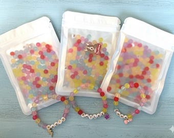 Friendship bracelets birthday party craft thank you favor girl birthday party favors jewelry making kit party activity for tween girls