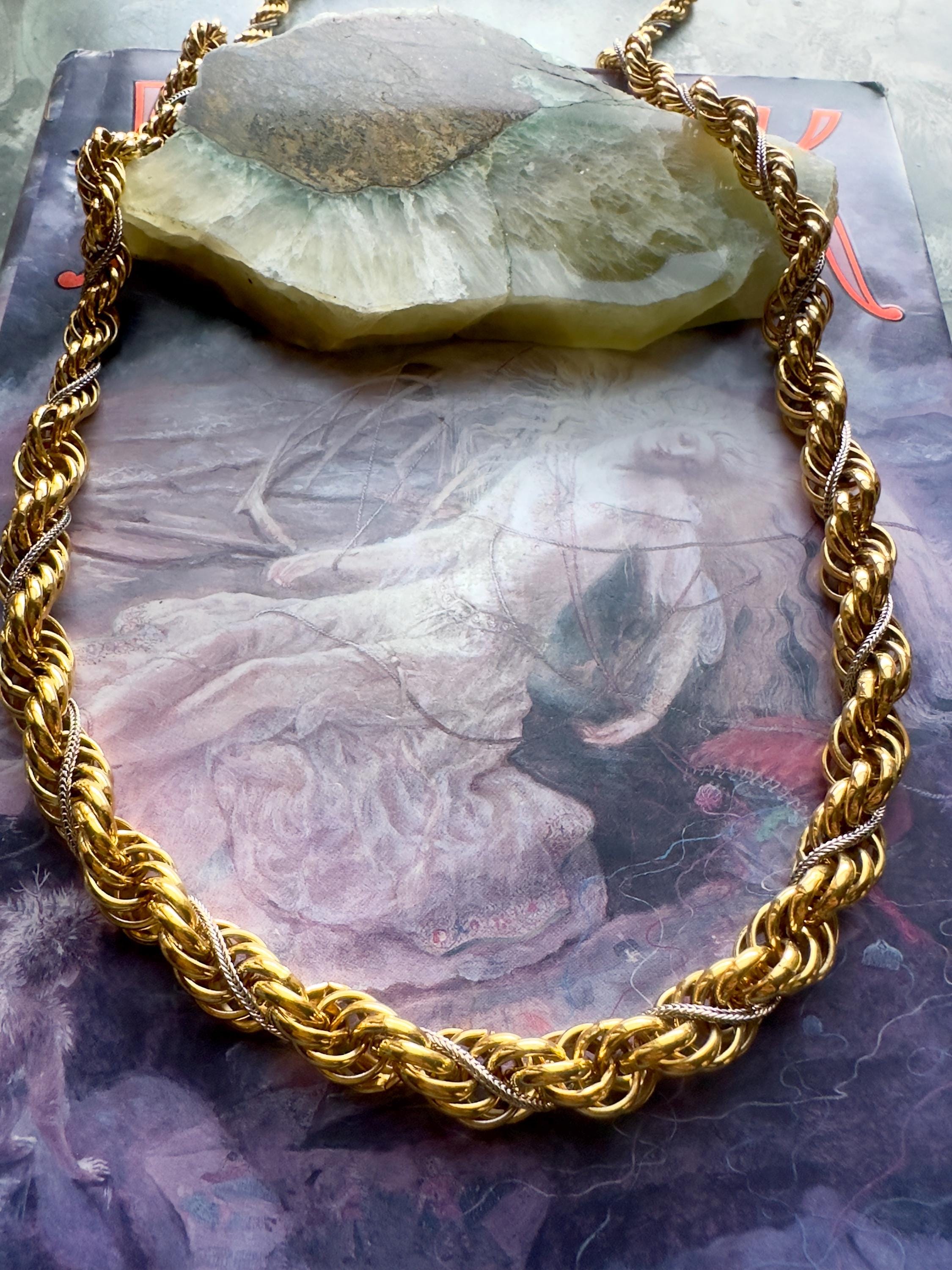 Vintage Accessocraft Gold Bow Chain Belt 22\