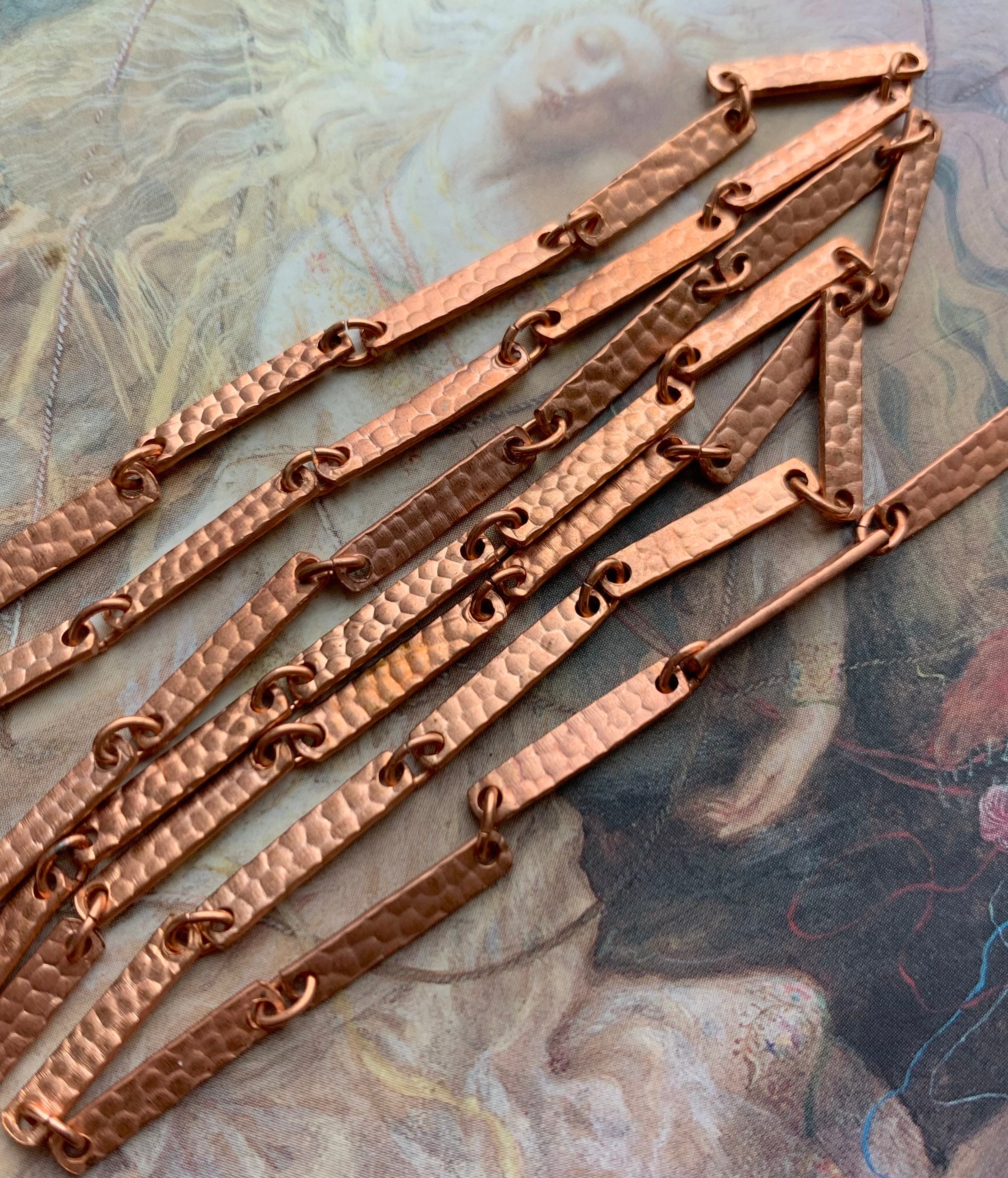 Pure Copper Bracelet Men Energy Germanium Magnetic Bracelet Copper Vintage  Hologram Chain & Link Bracelets for Men