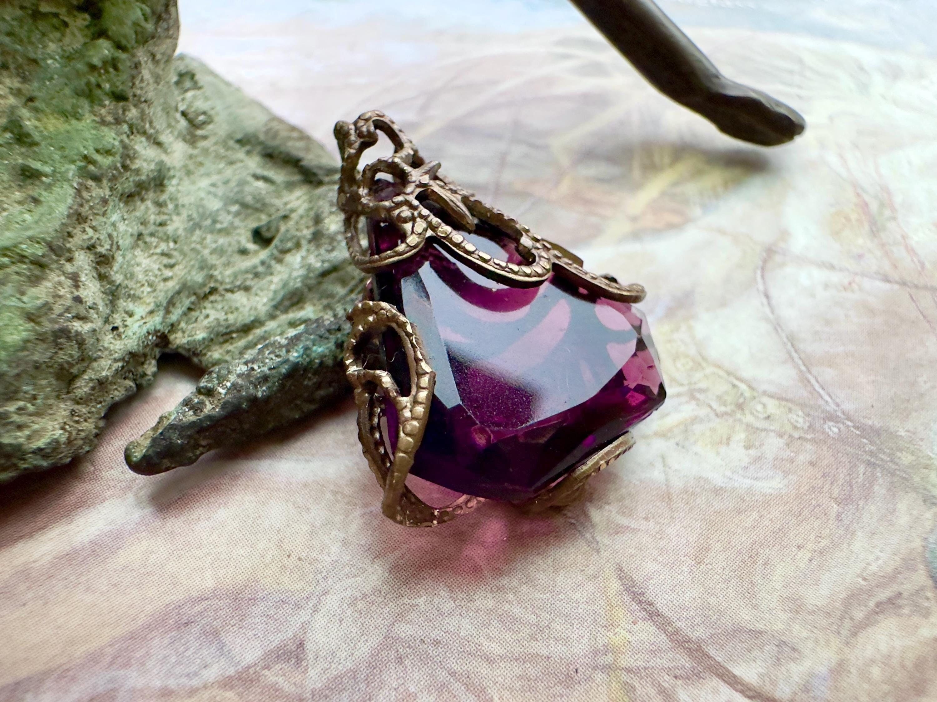 Vintage Purple Glass - Etsy