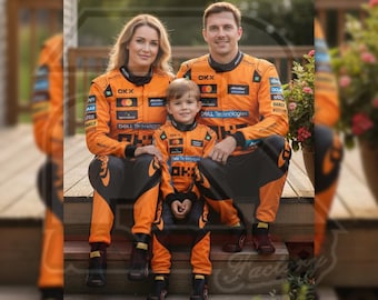 Traje de carreras inspirado en la F1, traje de kart personalizado, para adultos y niños