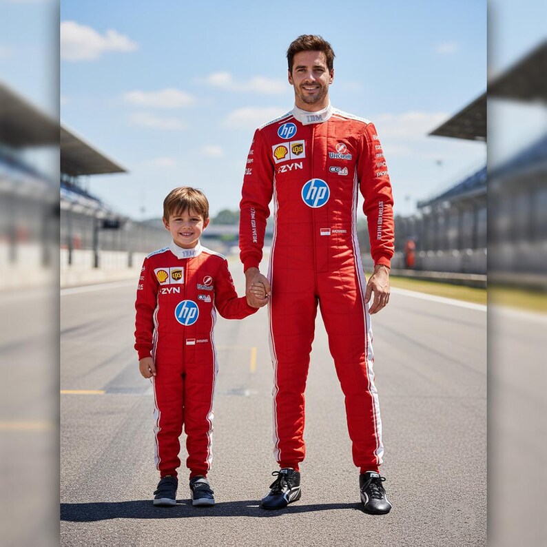 Custom Red Formula 1 Racing Suit, Personalized Karting Costume - Etsy