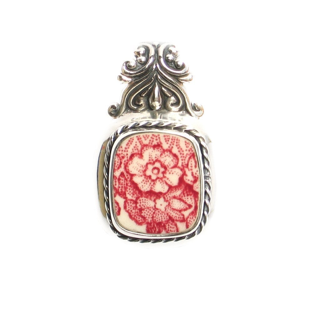 Broken China Jewelry Old Britain Castles Johnson Bros Etsy