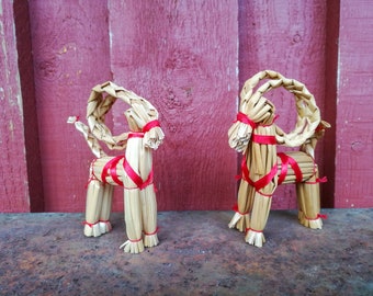 Small Julbock, Swedish straw goat, Straw goat, Scandinavian Christmas decor, Traditional Scandinavian Christmas, Yule goat, Straw yule goat