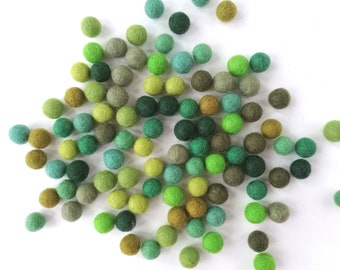 100% Filz Pom-Poms, 50 Wollfilz Pom-Poms, Filz Pom-Poms, 2 cm Filz Pom-Poms, 20mm Filz Pom-Poms, Wollfilz Pom-Pom-Poms, Spirit of the Woods