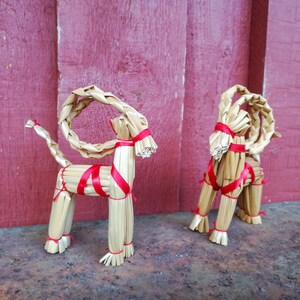 Small Julbock, Swedish straw goat, Straw goat, Scandinavian Christmas decor, Traditional Scandinavian Christmas, Yule goat, Straw yule goat image 3