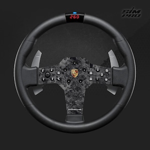 Volante Fanatec CSL P1 V2 - Adesivo Porsche Forged Carbon (adesivi/decalcomanie per simracing)