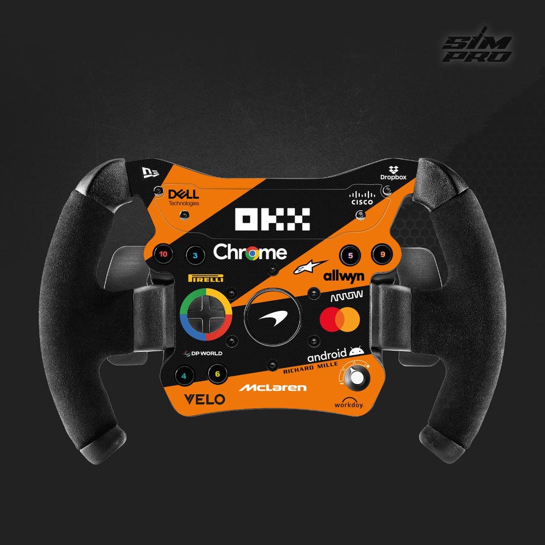 Thrustmaster TM Open Wheel Custom Sticker – MCLAREN F1 TEAM 2025 ...