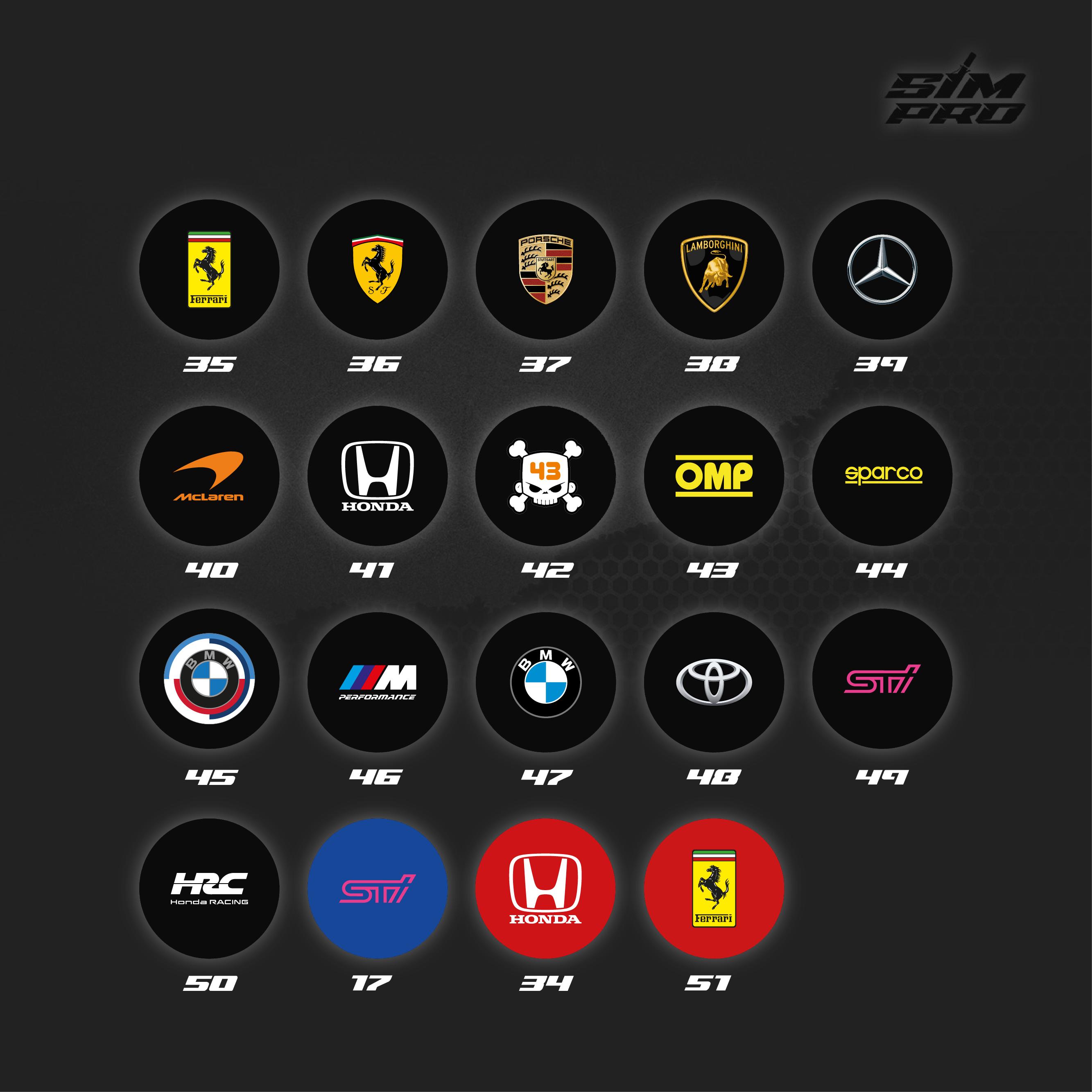 Logitech G29 / G920 Center LOGO Sticker FULL COLOR Background ...