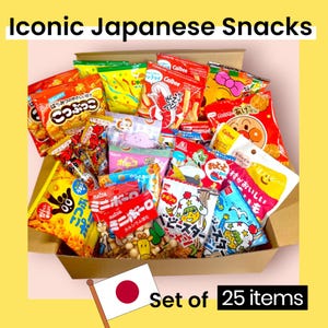 Japanese Snack Tasting Box – 25 Iconic Authentic Snacks from Japan | Savory Japan Gift Set | Fast Shipping from Japan