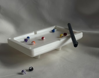 Mini Pool Table Trinket Dish – Desk Catch-All Tray