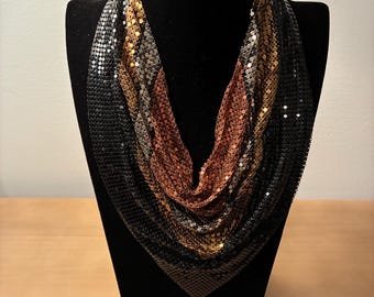 Vintage rare Whiting Davis bib necklace