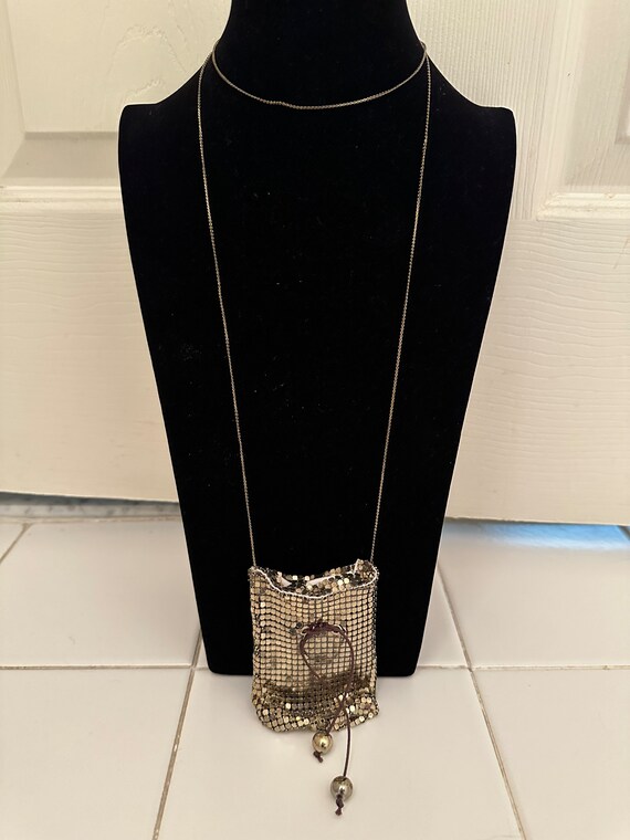 Vintage mesh necklace - image 2