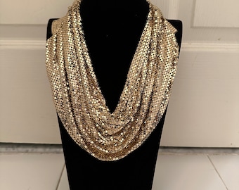 Vintage Whiting Davis mesh necklace